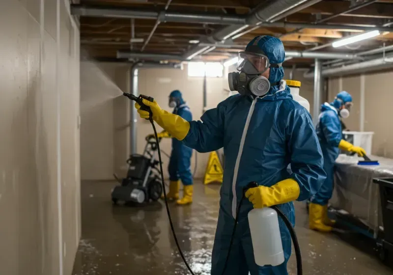 Basement Sanitization and Antimicrobial Treatment process in Plainview, NE